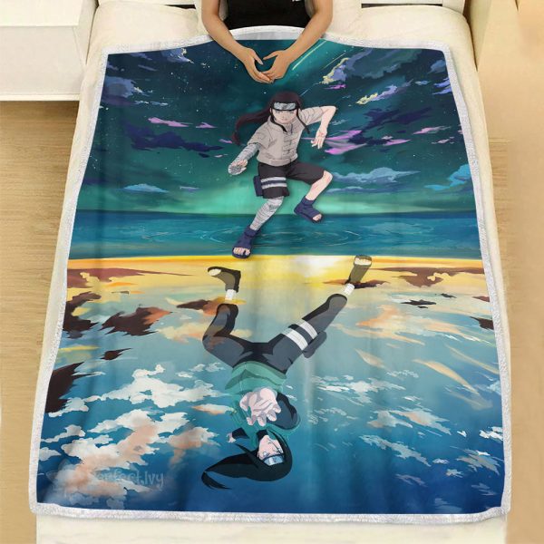 Plaid Neji Hyuga Naruto 01 Couverture Plaid Polaire Plaid Canapé – Image 2