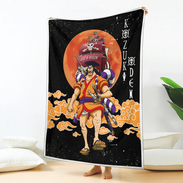 Plaid Kozuki Oden One Piece Couverture Plaid Polaire Plaid Canapé – Image 2