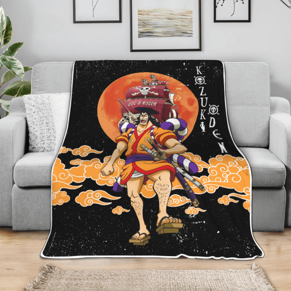 Plaid Kozuki Oden One Piece Couverture Plaid Polaire Plaid Canapé – Image 3
