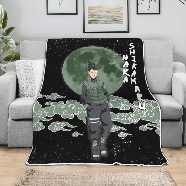 Plaid Nara Shikamaru Naruto Couverture Plaid Polaire Plaid Canapé – Image 3