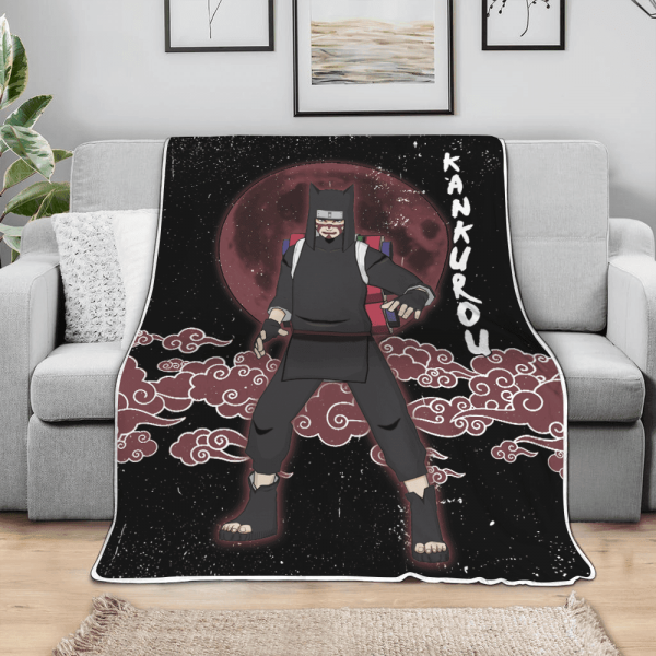Plaid Kankurou Naruto Couverture Plaid Polaire Plaid Canapé – Image 3