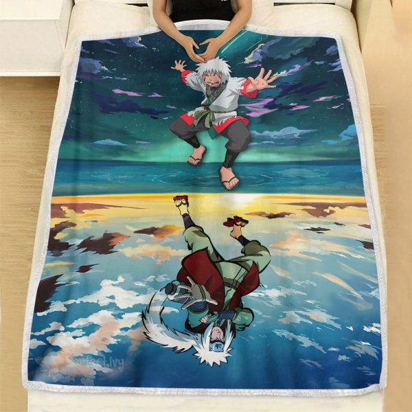 Plaid Jiraiya Hyuga Naruto Couverture Plaid Polaire Plaid Canapé – Image 2