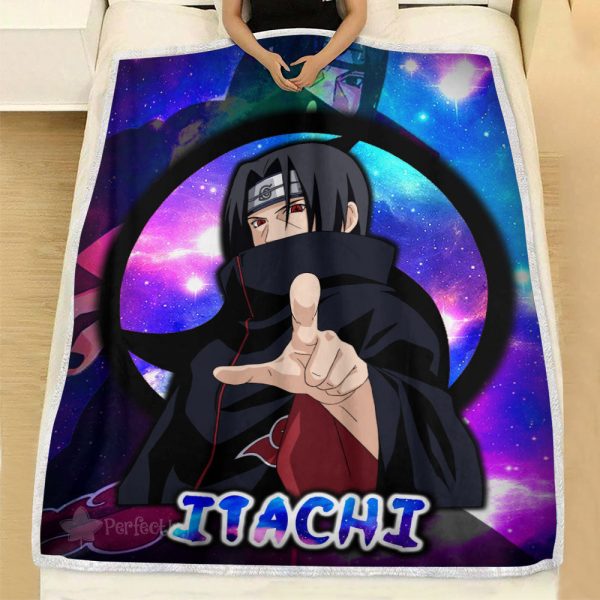 Plaid Uchiha Itachi Naruto 03 Couverture Plaid Polaire Plaid Canapé – Image 2