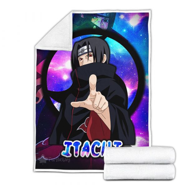 Plaid Uchiha Itachi Naruto 03 Couverture Plaid Polaire Plaid Canapé – Image 3