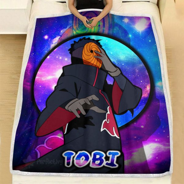 Plaid Tobi Uchiha Obito Naruto 02 Couverture Plaid Polaire Plaid Canapé – Image 2