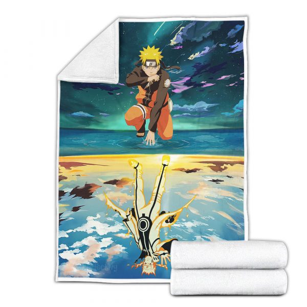Plaid Uzumaki Bijuu Naruto 02 Couverture Plaid Polaire Plaid Canapé – Image 3