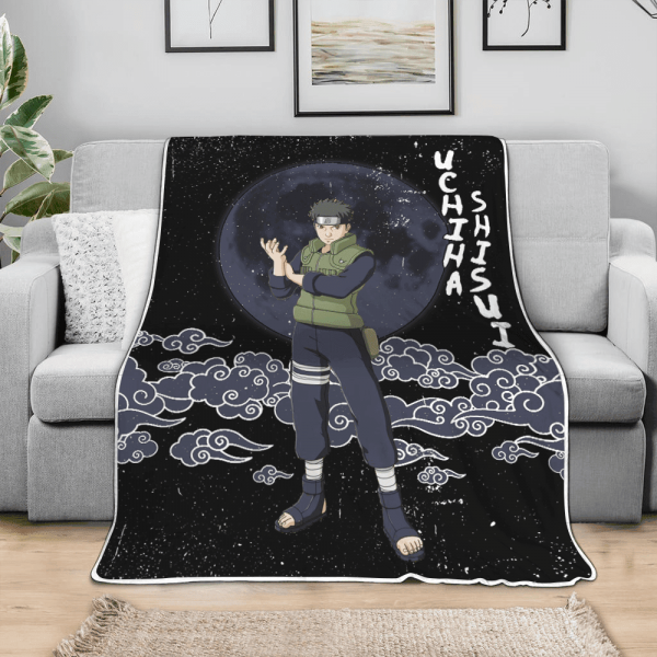 Plaid Uchiha Shisui Naruto 03 Couverture Plaid Polaire Plaid Canapé – Image 3