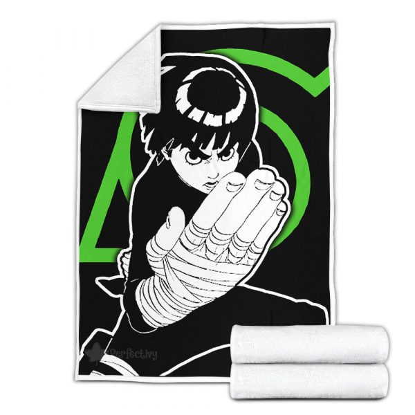 Plaid Rock Lee Naruto 01 Couverture Plaid Polaire Plaid Canapé – Image 3