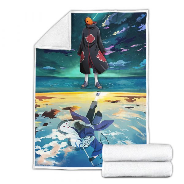Plaid Tobi Uchiha Obito Naruto 03 Couverture Plaid Polaire Plaid Canapé – Image 3