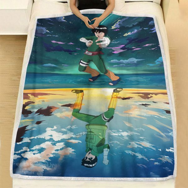 Plaid Rock Lee Naruto 03 Couverture Plaid Polaire Plaid Canapé – Image 2