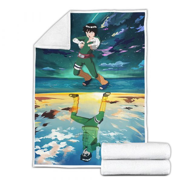 Plaid Rock Lee Naruto 03 Couverture Plaid Polaire Plaid Canapé – Image 3
