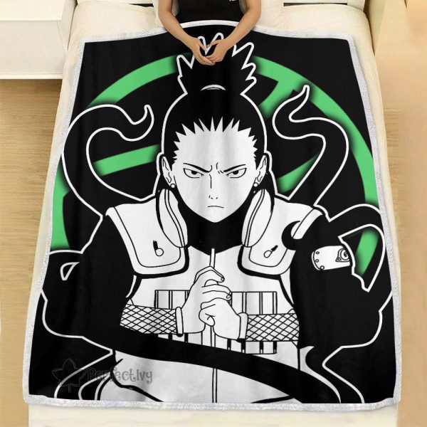 Plaid Shikamaru Nara Naruto 03 Couverture Plaid Polaire Plaid Canapé – Image 2