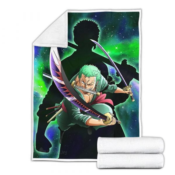 Plaid Roronoa Zoro One Piece 02 Couverture Plaid Polaire Plaid Canapé – Image 3