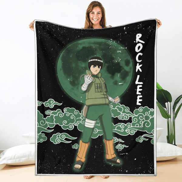 Plaid Rock Lee Naruto 02 Couverture Plaid Polaire Plaid Canapé
