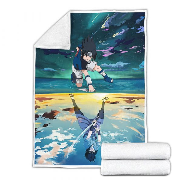 Plaid Uchiha Sasuke Naruto 01 Couverture Plaid Polaire Plaid Canapé – Image 3