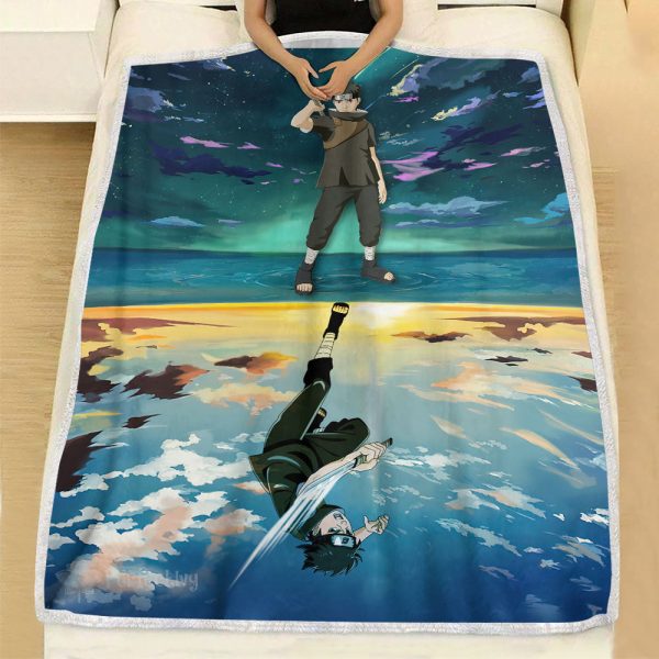 Plaid Uchiha Shisui Naruto 02 Couverture Plaid Polaire Plaid Canapé – Image 2