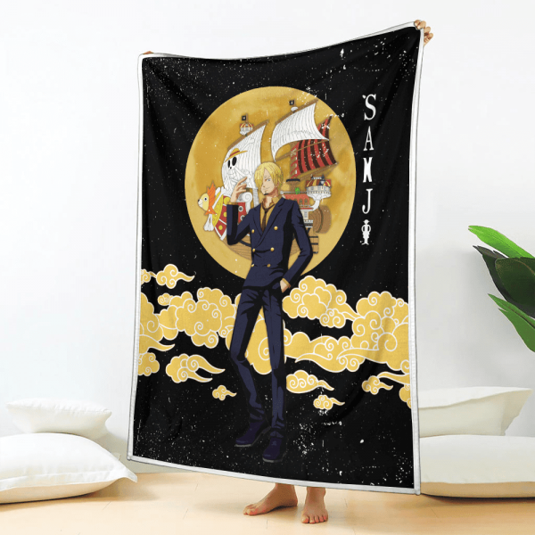 Plaid Vinsmoke Sanji One Piece 03 Couverture Plaid Polaire Plaid Canapé – Image 2