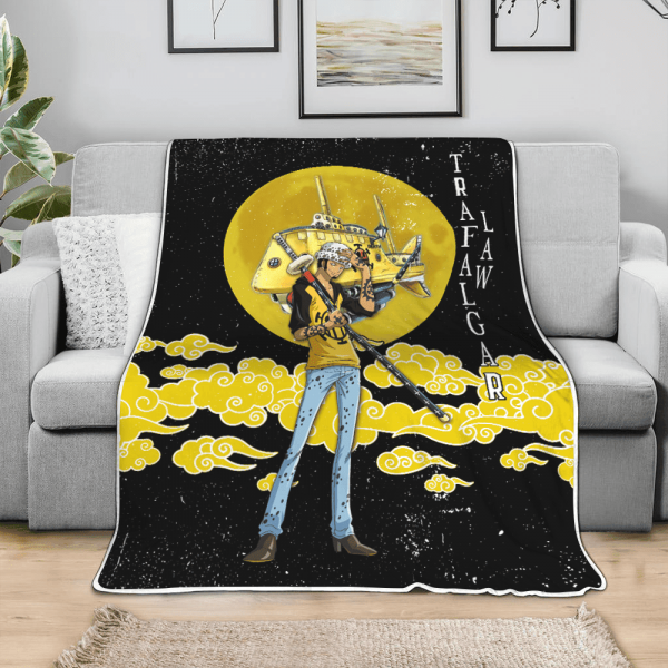 Plaid Trafalgar Law One Piece Couverture Plaid Polaire Plaid Canapé – Image 3