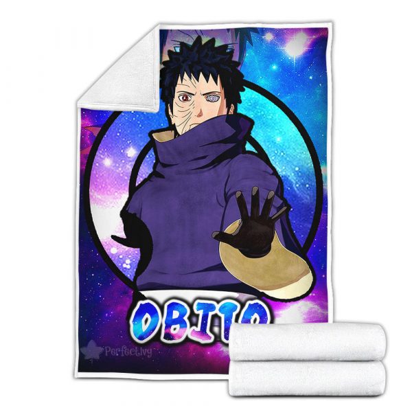 Plaid Uchiha Obito Naruto 02 Couverture Plaid Polaire Plaid Canapé – Image 3