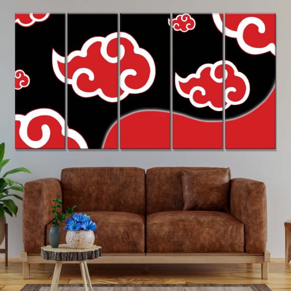 Tableau Naruto Akatsuki Toile Avec Cadre – Image 2