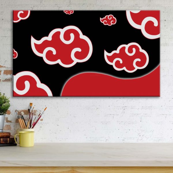 Tableau Naruto Akatsuki Toile Avec Cadre – Image 3