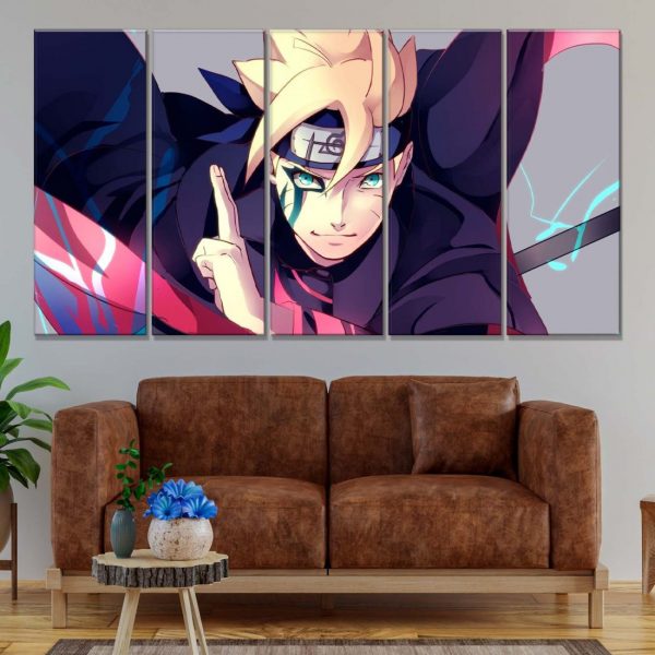 Tableau Boruto Uzumaki Toile Avec Cadre – Image 2