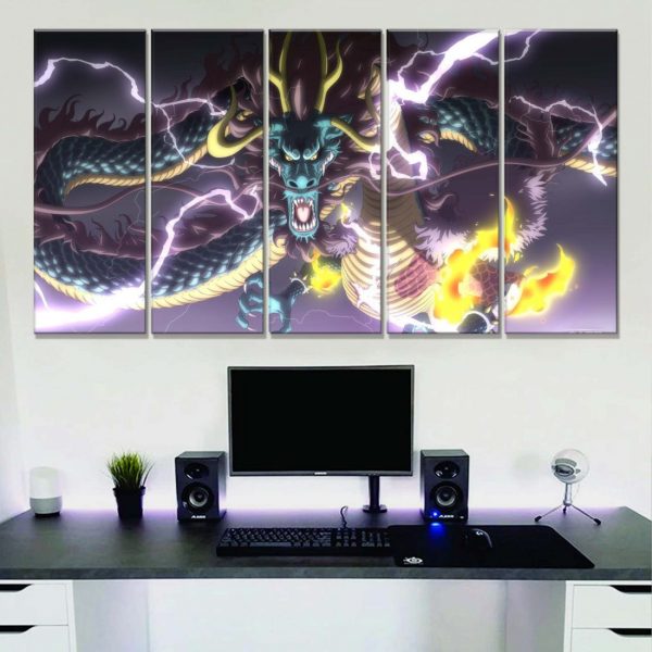 Tableau One Piece Kaido 16 Toile Avec Cadre – Image 2