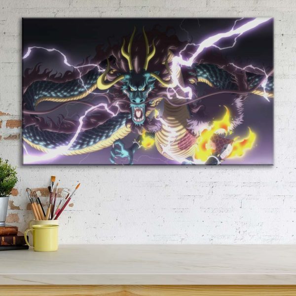 Tableau One Piece Kaido 16 Toile Avec Cadre – Image 3