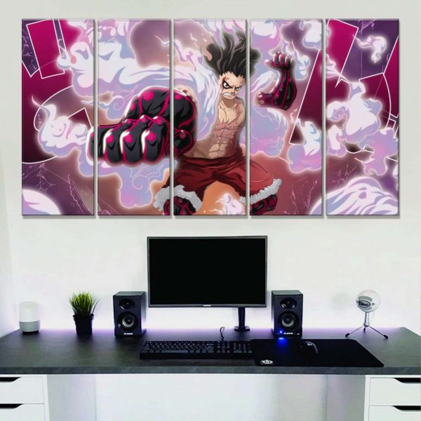 Tableau One Piece Luffy 29 Toile Avec Cadre – Image 2