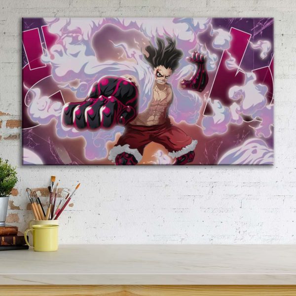 Tableau One Piece Luffy 29 Toile Avec Cadre – Image 3
