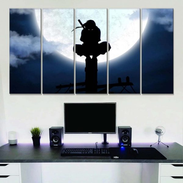 Tableau Naruto Uchiwa Sasuke 30 Toile Avec Cadre – Image 2