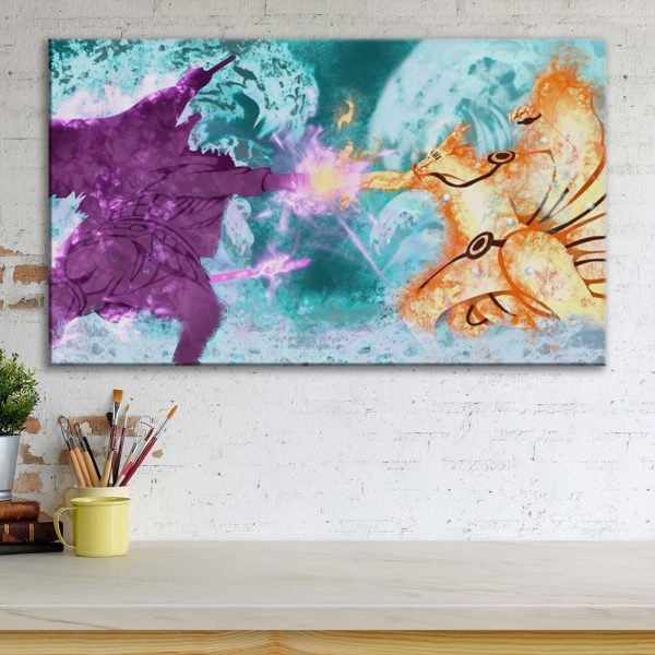 Tableau Naruto et Sasuke 11002 Toile Avec Cadre – Image 3