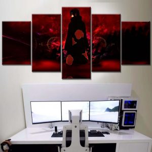 Tableau Naruto Uchiwa Itachi Toile Avec Cadre