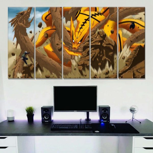Tableau Naruto 10 Toile Avec Cadre – Image 2