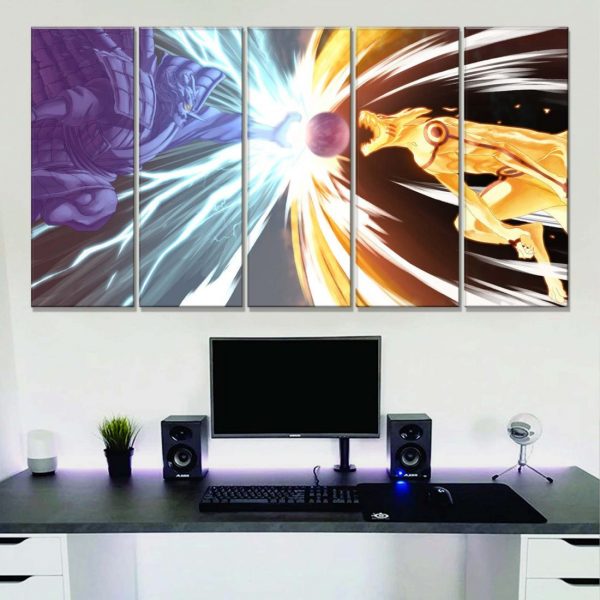 Tableau Naruto et Sasuke 11001 Toile Avec Cadre – Image 2