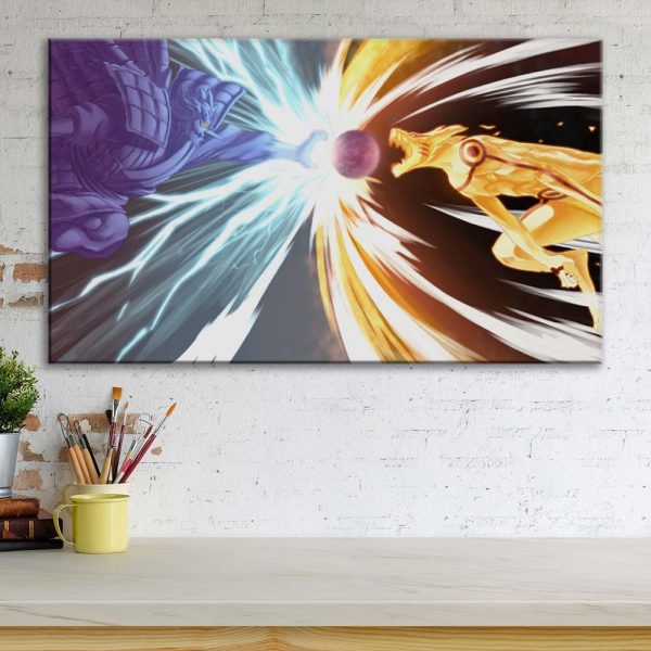 Tableau Naruto et Sasuke 11001 Toile Avec Cadre – Image 3