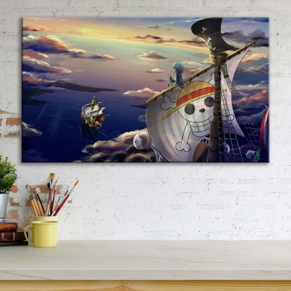 Tableau One Piece Thounsand Sunny 21 Toile Avec Cadre – Image 3