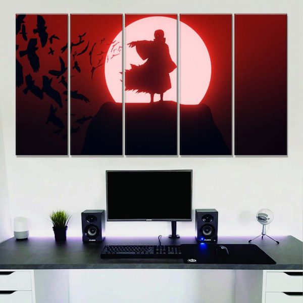 Tableau Naruto Uchiwa Itachi 22 Toile Avec Cadre – Image 2