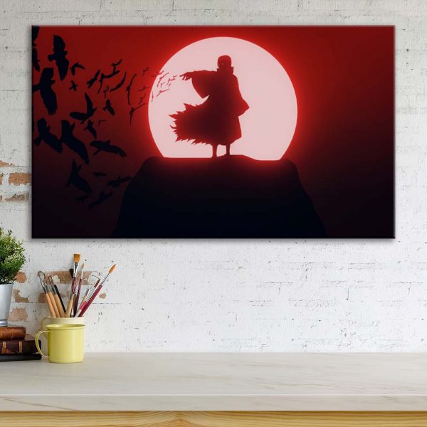 Tableau Naruto Uchiwa Itachi 22 Toile Avec Cadre – Image 3