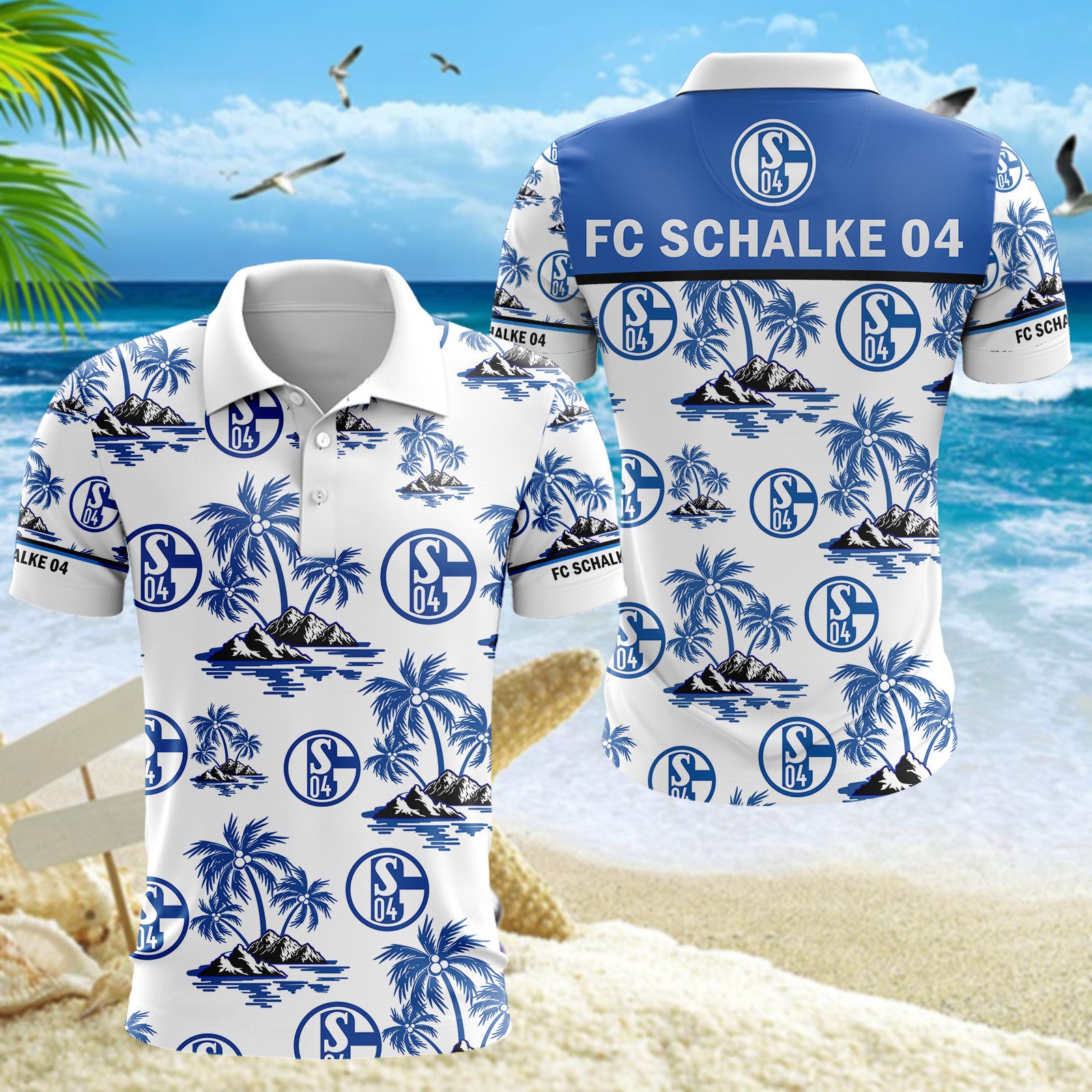 Schalke 04 Poloshirt | S04 Polohemd Fanartikel