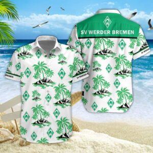Hawaiihemd Werder Bremen – Herren Sommerhemd Style 01