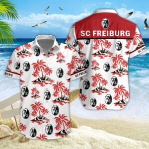 Hawaiihemd SC Freiburg II – Herren Sommerhemd Style 01