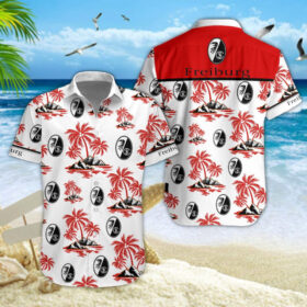 Hawaiihemd SC Freiburg – Herren Sommerhemd Style 01