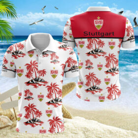 VfB Stuttgart Poloshirt | VfB Polohemd Brustring Design