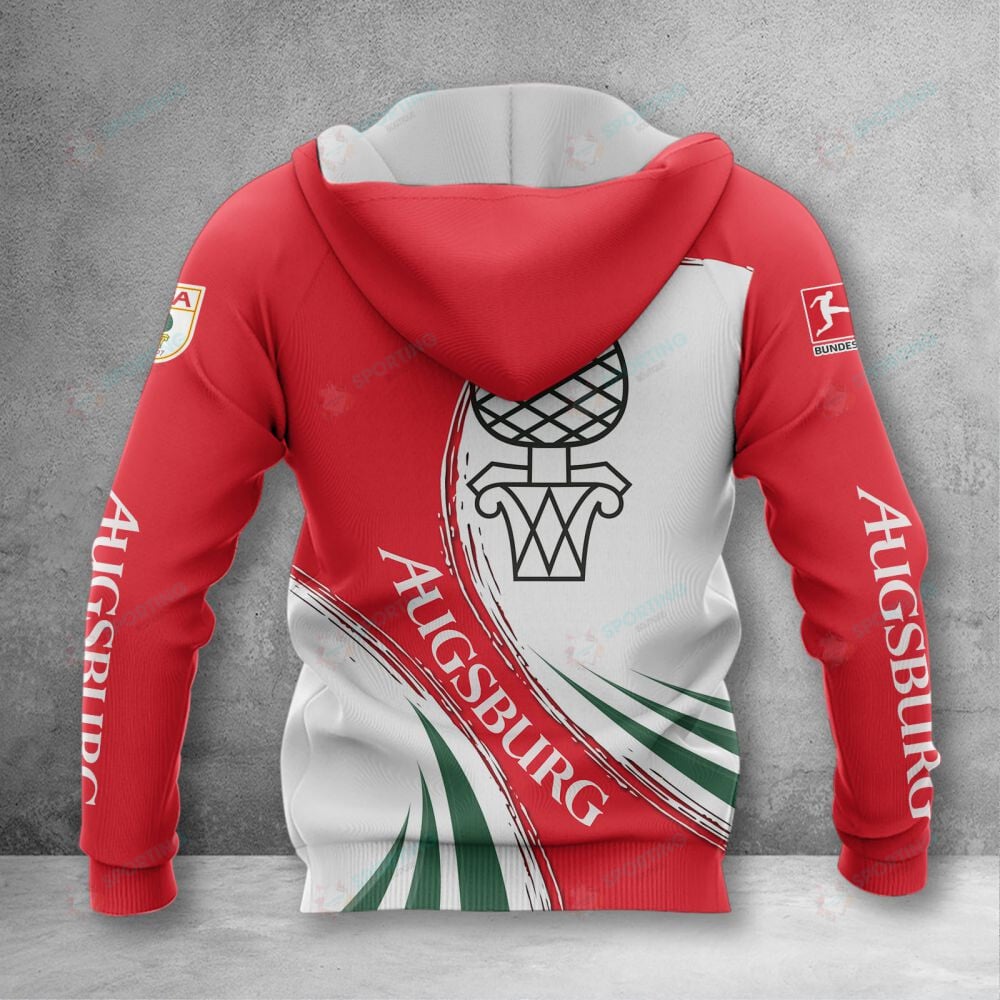 FC Augsburg Hoodie Herren | FCA Kapuzenpullover VITA415 – Bild 2
