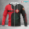 FC Augsburg Hoodie Zip Herren | FCA Kapuzenjacke mit Reißverschluss VITC3106