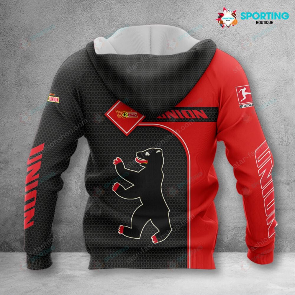 Union Berlin Hoodie Zip Herren | FCU Kapuzenjacke mit Reißverschluss VITC3114 – Bild 2