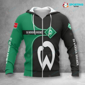 Werder Bremen Hoodie Zip Herren | SVW Kapuzenjacke mit Reißverschluss VITC3112