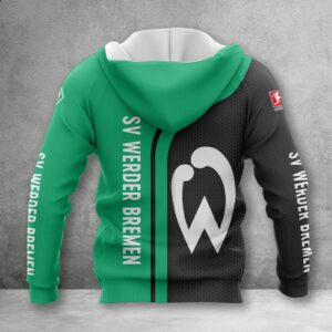 Alternative view of Werder Bremen Hoodie Zip Herren | SVW Kapuzenjacke mit Reißverschluss WINA2517