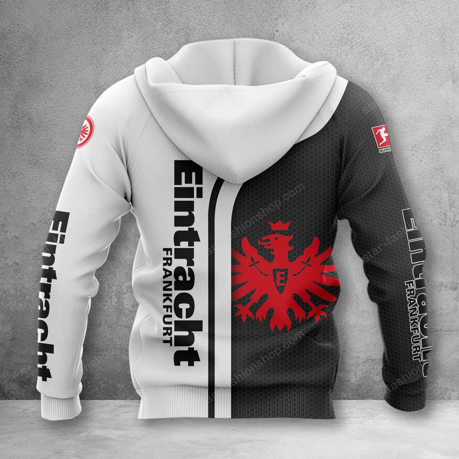 Eintracht Frankfurt Hoodie Herren | SGE Kapuzenpullover WINA2505 – Bild 2